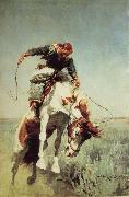 William Herbert Dunton Bronc Rider Sweden oil painting artist